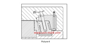 The common fixing method of angle pin
