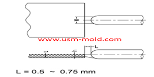 Plastic injection mold runner system design