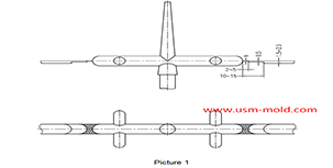 Parting surface venting of runner system