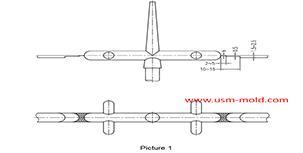 Parting surface venting of runner system