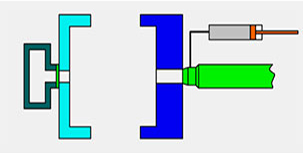 The difference between full shot and short shot of gas-assisted injection molding